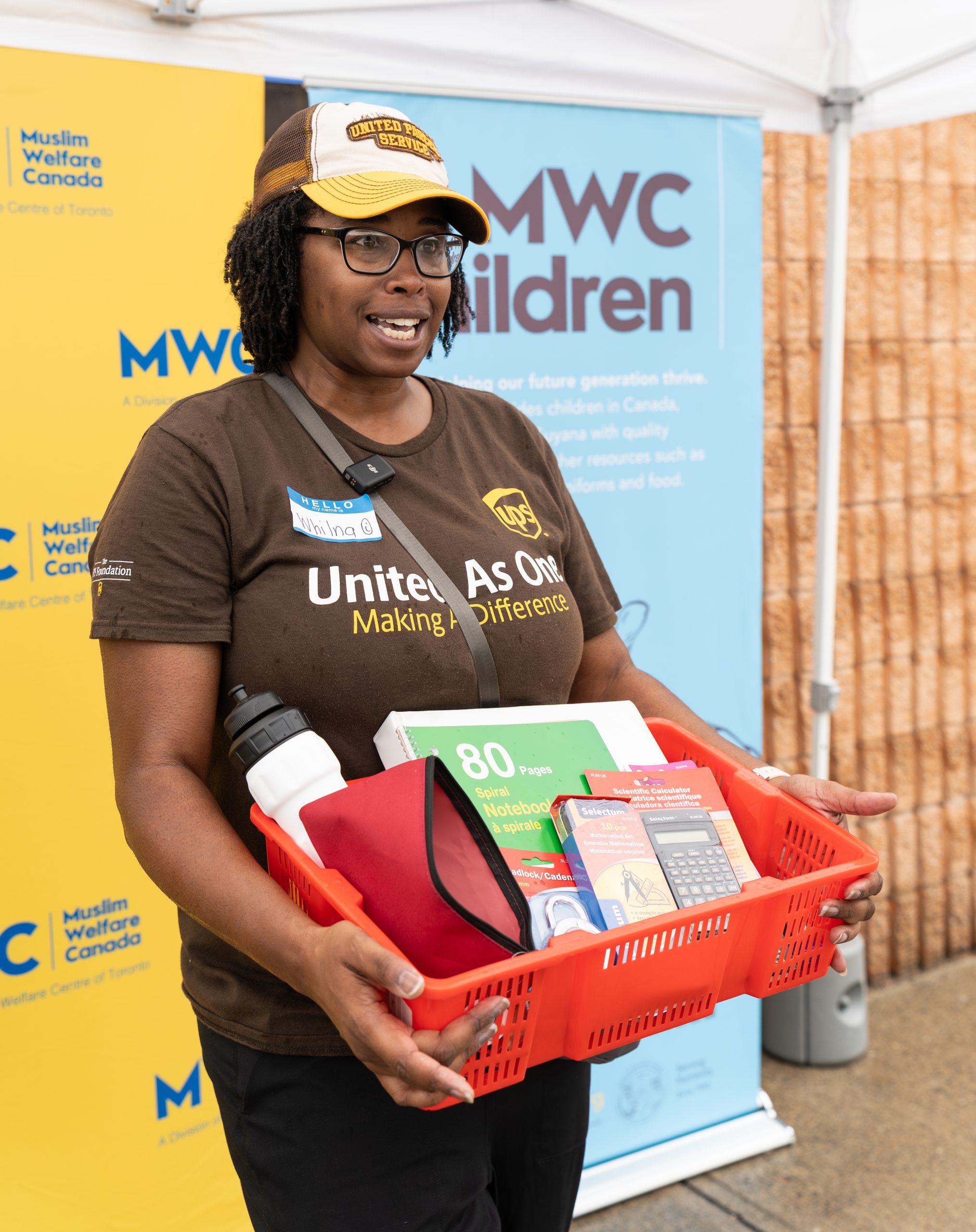 backpack, fill a backpack, UPS sponsorship, sadaqah, zakat