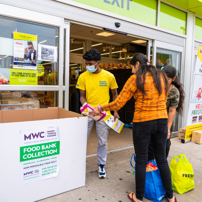 Food bank, zakat, sadaqah